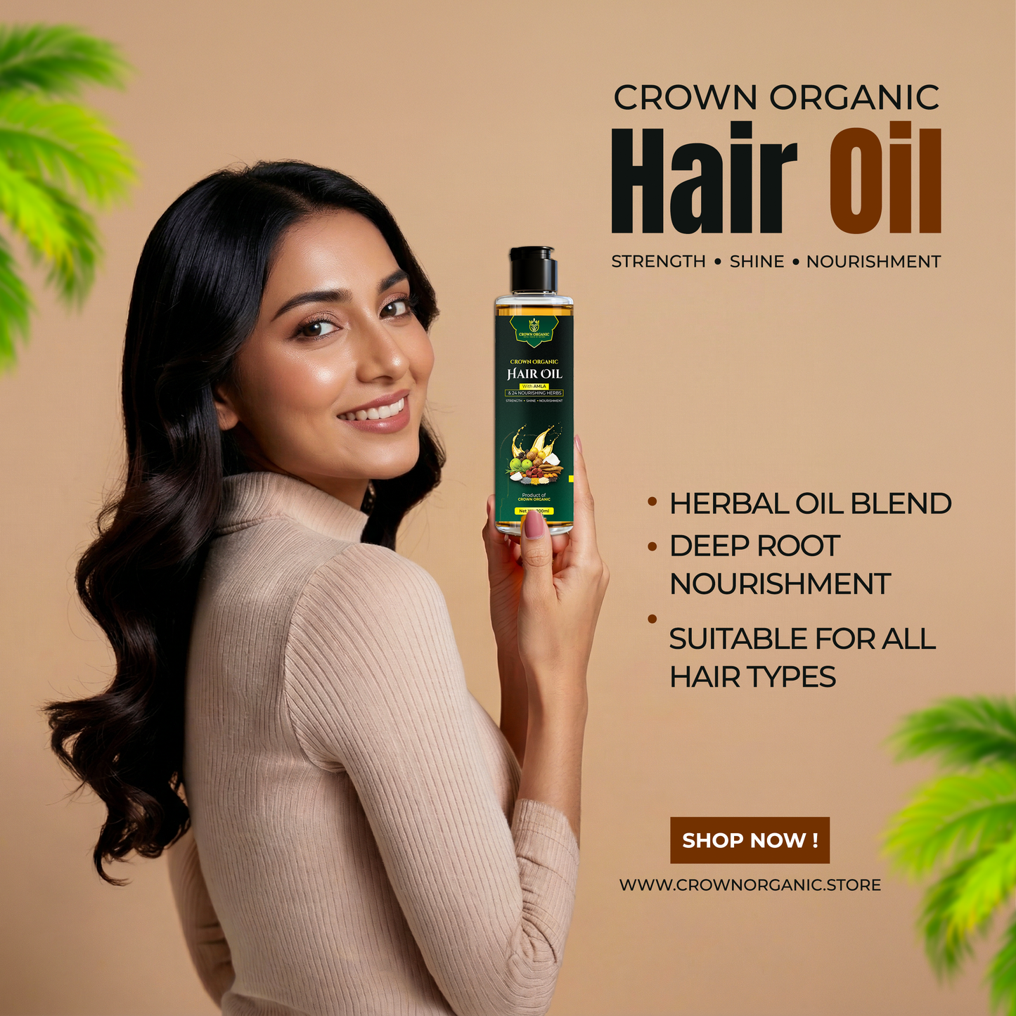 Crown Organic Hair Oil