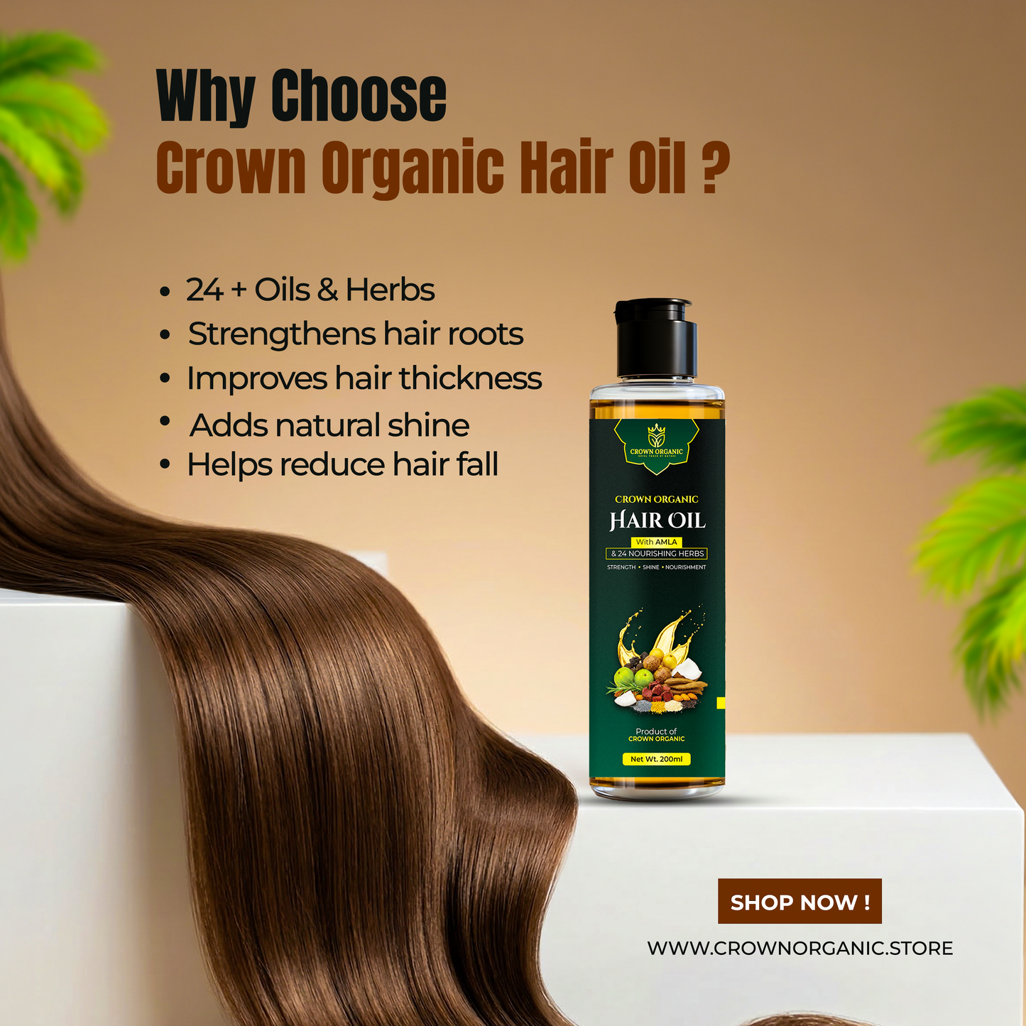 Crown Organic Hair Oil